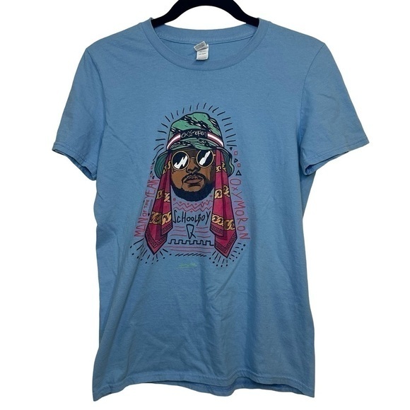 ScHoolboy Q‎ Shirt Blue Size Small - Picture 1 of 6